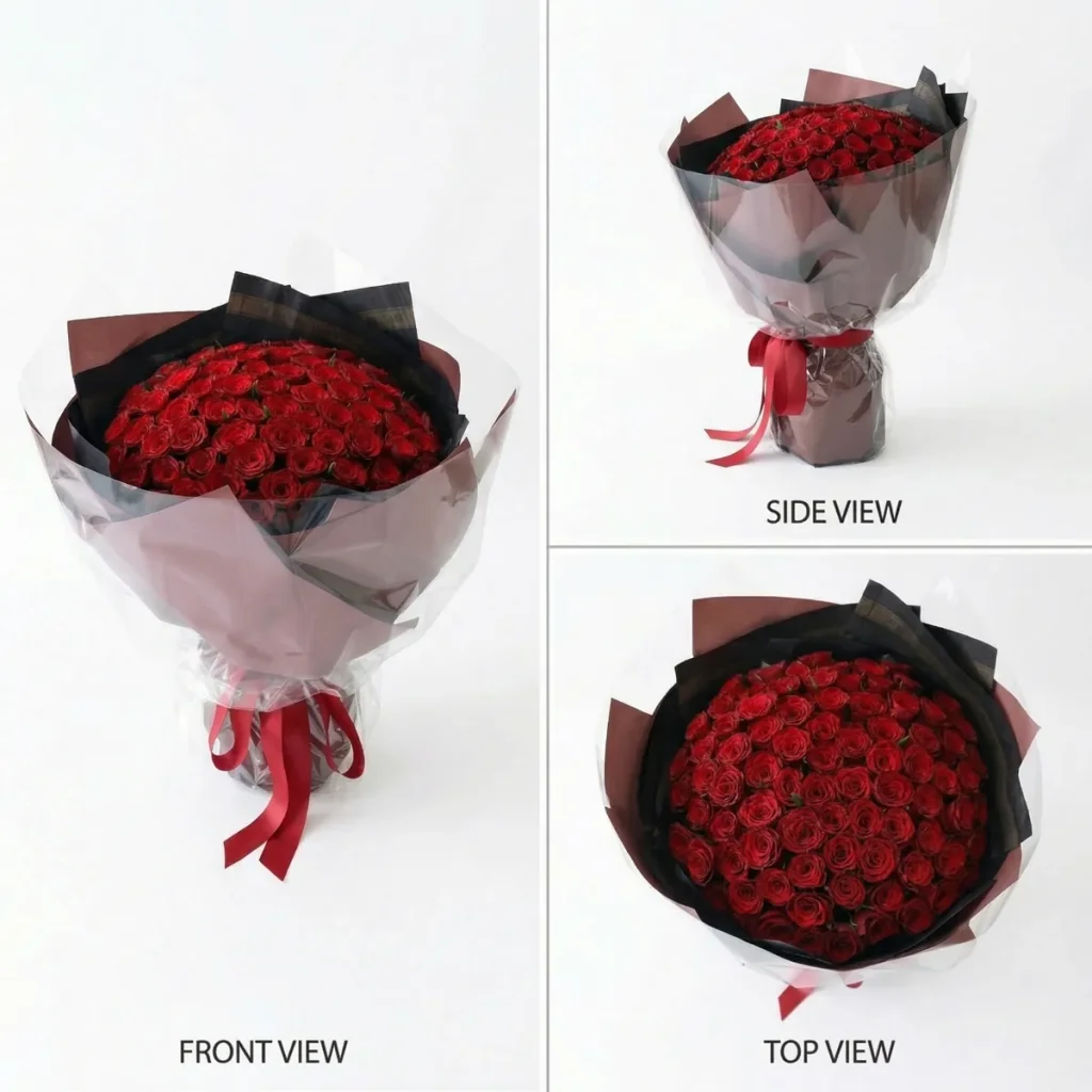 99 Premium Red Roses: Eternal Love Mega Bouquet 99 luxury red roses mega bouquet for marriage proposals and landmark anniversaries in China.