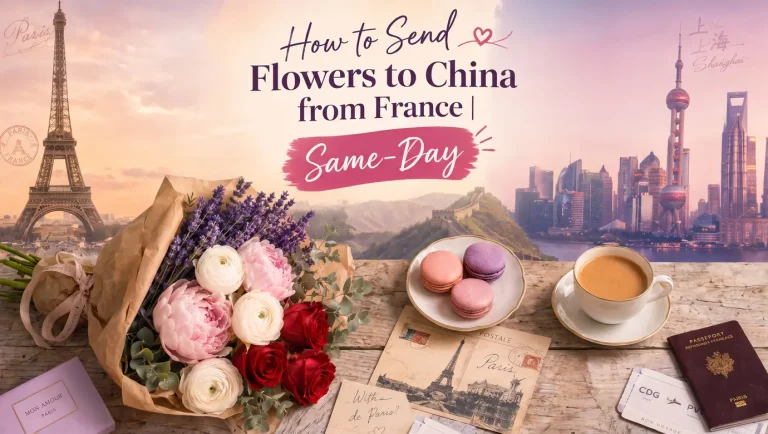 How to Send Flowers to China from France | Same-Day Same-day flower delivery guide from France to China by SendFlowerChina
